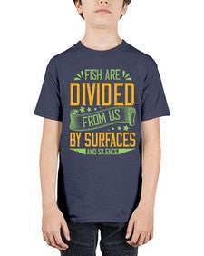 fish are divided from us by surfaces and silence 975# - vegan - Youth Tee Unisex