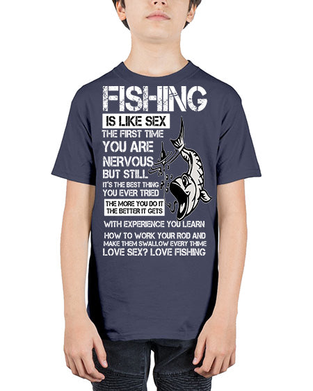 fishing 28# - shark-fish - Youth Tee Unisex