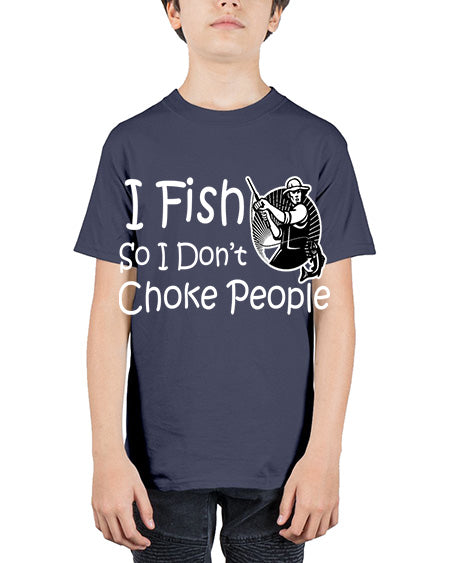 fishing 34# - shark-fish - Youth Tee Unisex