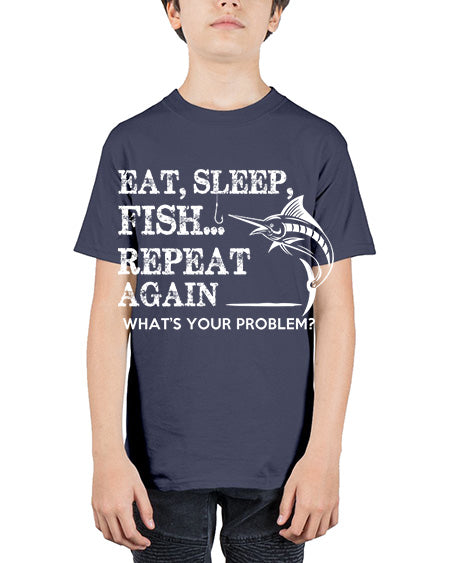 fishing 36# - shark-fish - Youth Tee Unisex