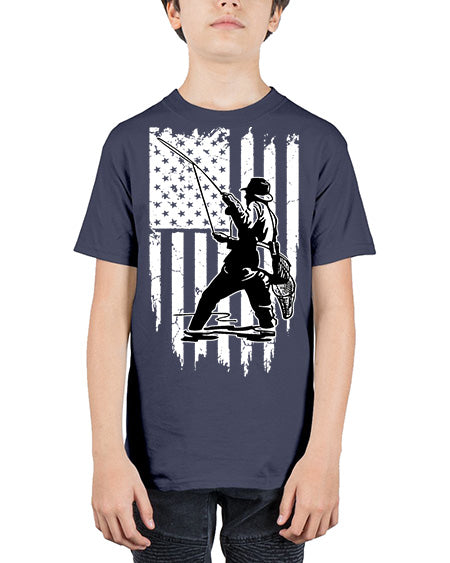 fishing 37# - shark-fish - Youth Tee Unisex
