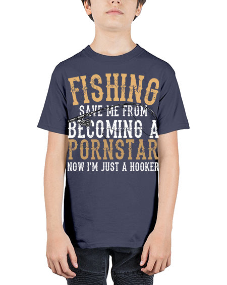 fishing save me 75# - shark-fish - Youth Tee Unisex