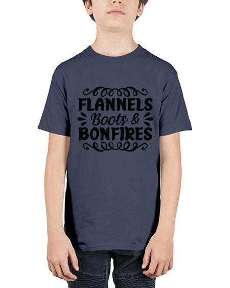 flannels boots bonfires 89# -  fashion - Youth Tee Unisex