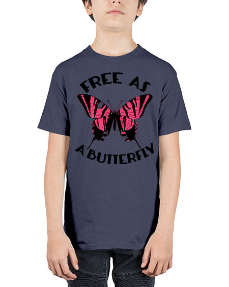 free as a butterfly - butterfly - Youth Tee Unisex