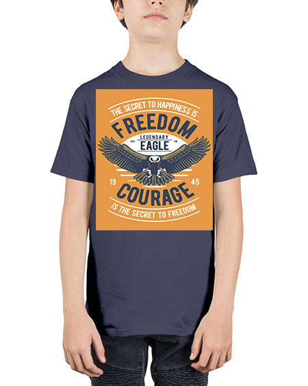freedom eagle 35# - birds - Youth Tee Unisex