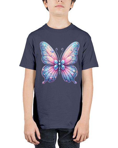 glitter butterfly 12# - butterfly - Youth Tee Unisex