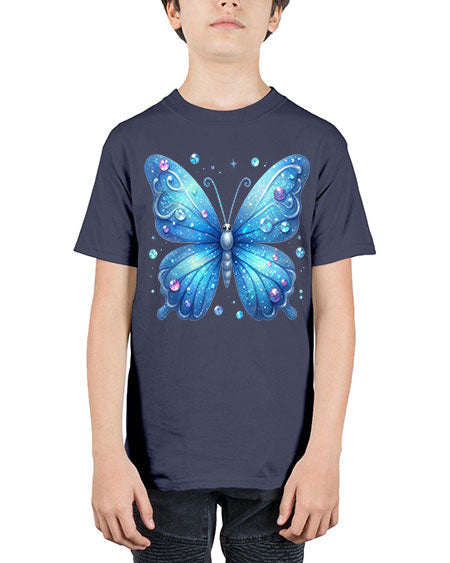 glitter butterfly 17# - butterfly - Youth Tee Unisex