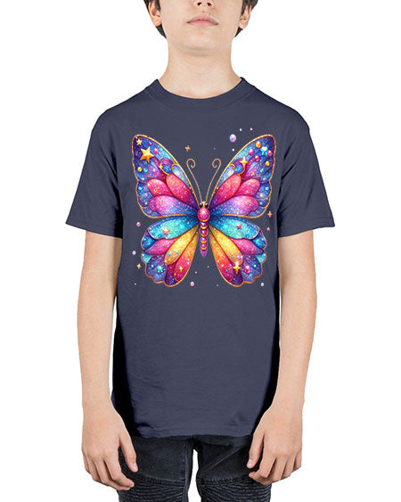 glitter butterfly 20# - butterfly - Youth Tee Unisex