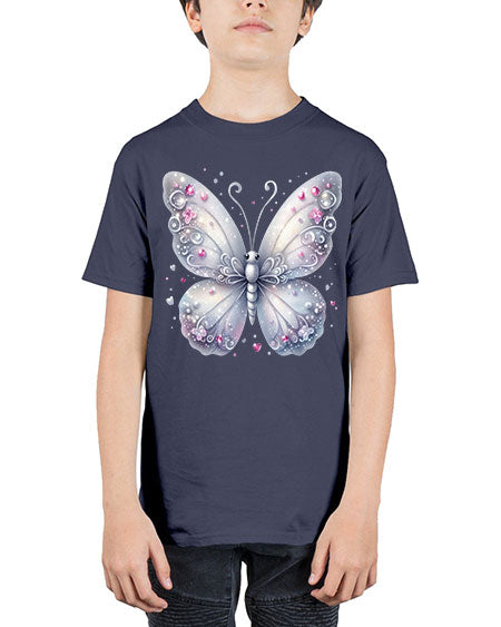 glitter butterfly 21# - butterfly - Youth Tee Unisex