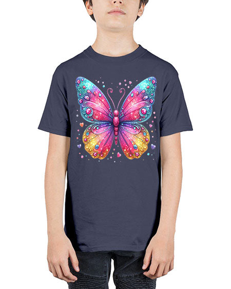 glitter butterfly 23# - butterfly - Youth Tee Unisex