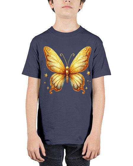 glitter butterfly 24# - butterfly - Youth Tee Unisex