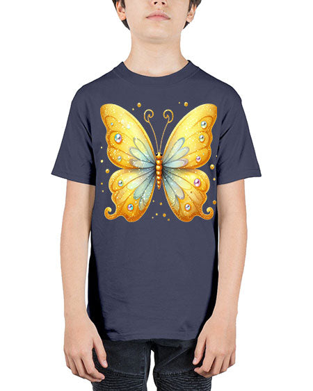glitter butterfly 3# - butterfly - Youth Tee Unisex
