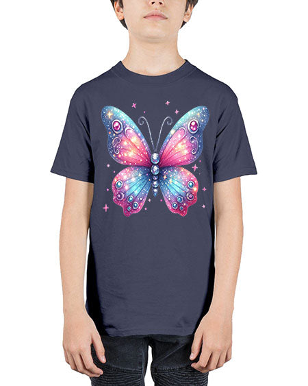glitter butterfly 5# - butterfly - Youth Tee Unisex