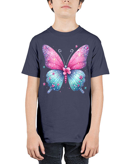 glitter butterfly 7# - butterfly - Youth Tee Unisex