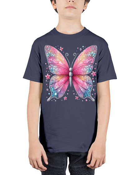 glitter butterfly 8# - butterfly - Youth Tee Unisex