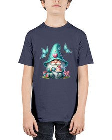 gnome with butterfly 14# - gnome - Youth Tee Unisex