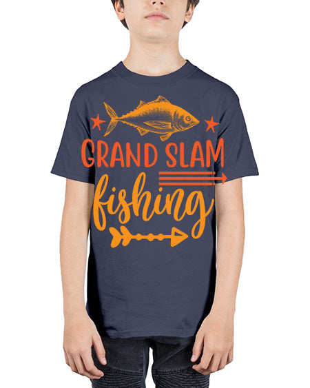 grand salm fishing 12# - shark-fish - Youth Tee Unisex