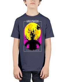 halloween full moon 500# - art pop art - Youth Tee Unisex
