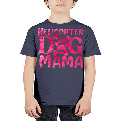 helicopter dog mama 148# - dogs - Youth Tee Unisex