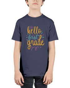 hello first grade 276# - first grade - Youth Tee Unisex