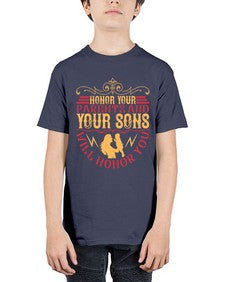 honor your parents and your sons will honor you 282# - parents day - Youth Tee Unisex