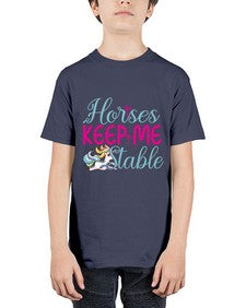 horses keep me stable 170# - unicorn - Youth Tee Unisex