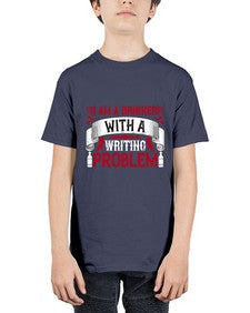 i am a drinker with a writing problem 197# - drinking - Youth Tee Unisex