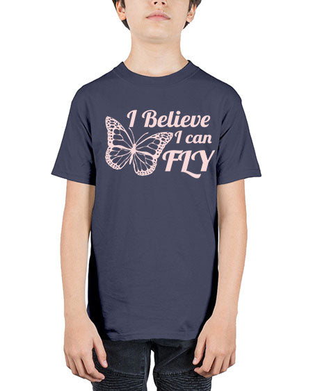 i believe i can fly  - butterfly - Youth Tee Unisex