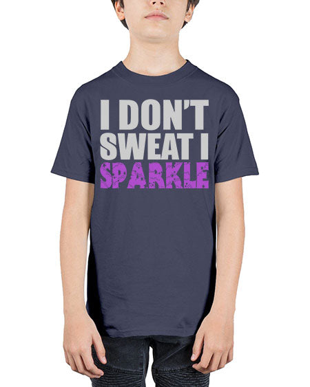 i dont sweat i sparkle cheer - cheer - Youth Tee Unisex