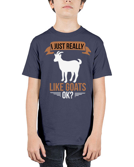 i just really like goats ok Style 3# - goat - Youth Tee Unisex