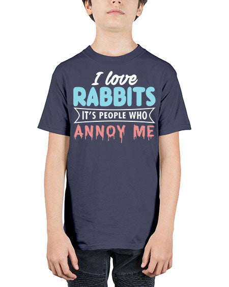 i love rabbits its people who annoy me - rabbit - Youth Tee Unisex