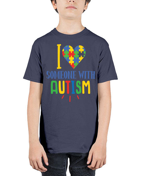 i love someone with autism Style 21# - autism - Youth Tee Unisex
