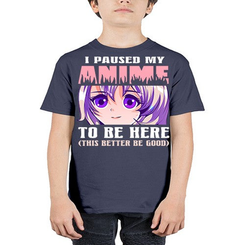 i paused my anime to be here236# - anime - Youth Tee Unisex