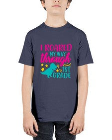 i roared my way through first grade 374# - first grade - Youth Tee Unisex