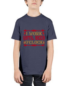 i work until beer oclock 253# - drinking - Youth Tee Unisex