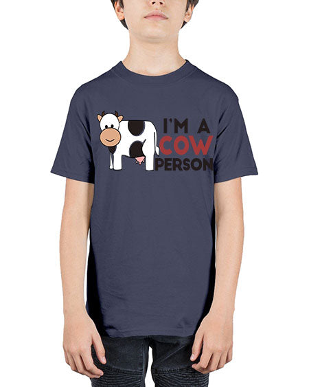 im a cow person - cow - Youth Tee Unisex