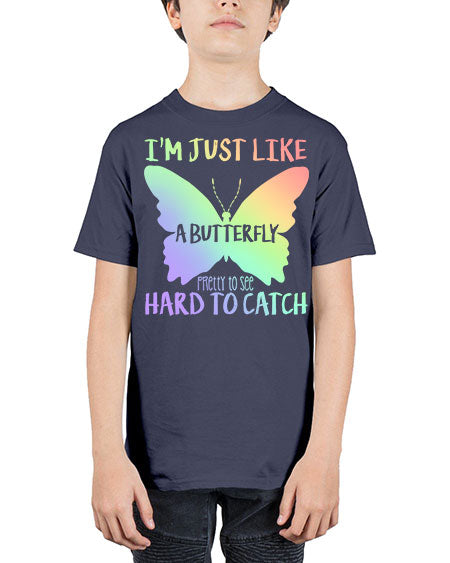 im just like a butterfly pretty to see - butterfly - Youth Tee Unisex