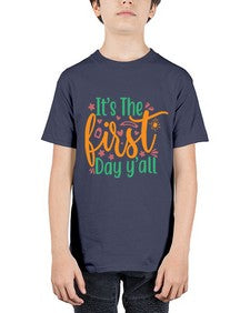 its the first day yall 395# - last day of school - Youth Tee Unisex
