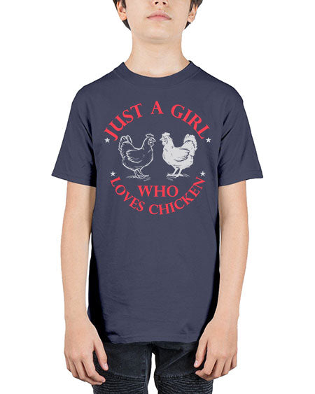 just a girl who loves chicken Style 3# - chicken - Youth Tee Unisex