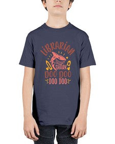 librarian shark doo doo 474# - librarian - Youth Tee Unisex