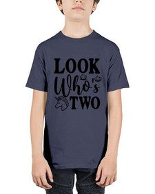 look whos two 267# - unicorn - Youth Tee Unisex