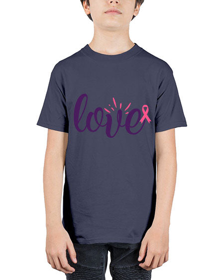 love Style 7# - breast cancer - Youth Tee Unisex