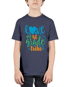 love my first grade tribe 519# - first grade - Youth Tee Unisex