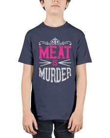 meat is murder 334# - vegan - Youth Tee Unisex