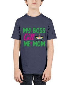 my boss call me mom 311# - unicorn - Youth Tee Unisex