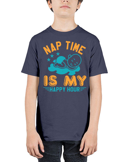 nap time is my happy hour Style 160# - baby shower - Youth Tee Unisex