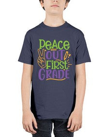 peace out first grade 624# - first grade - Youth Tee Unisex