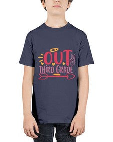 peace out third grade 646# - third grade - Youth Tee Unisex