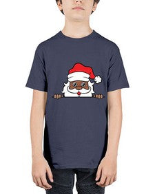 peekaboo black santa 19# - black boys or men - Youth Tee Unisex