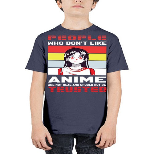 people who dont like anime are not to be trusted273# - anime - Youth Tee Unisex